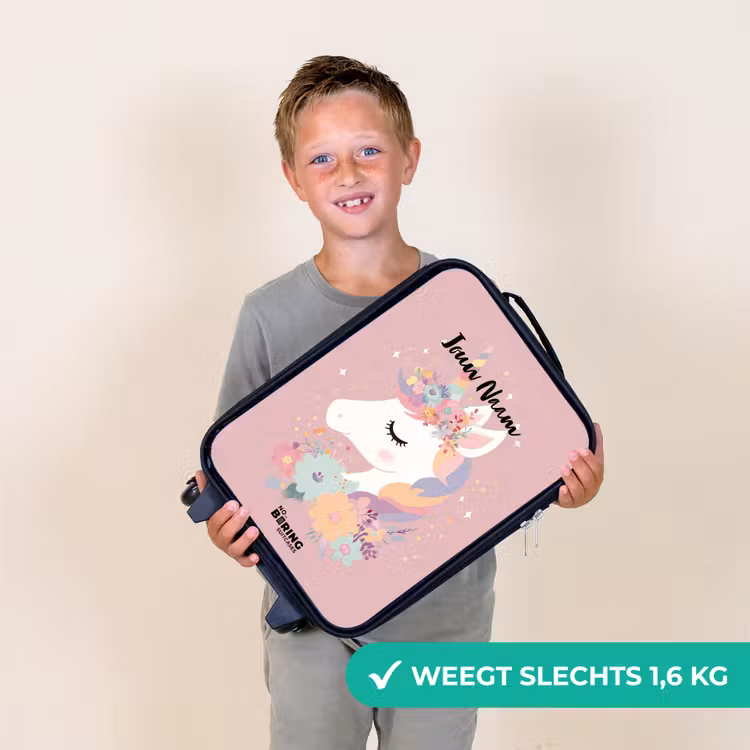 Kinderkoffer - Eenhoorn - Roze - Bloemen — 3