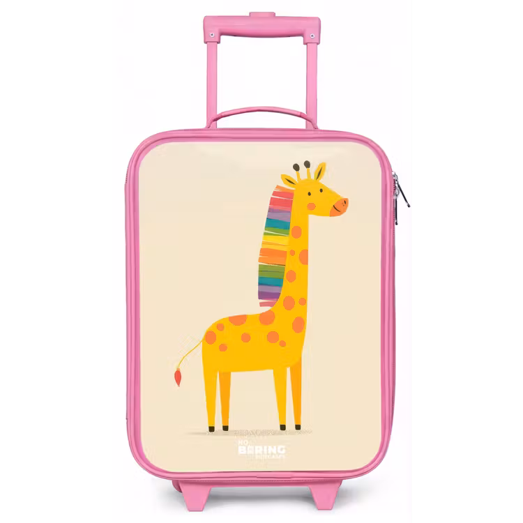 Kinderkoffer - Roze - Giraffe - Dier - Kleurrijk — 1