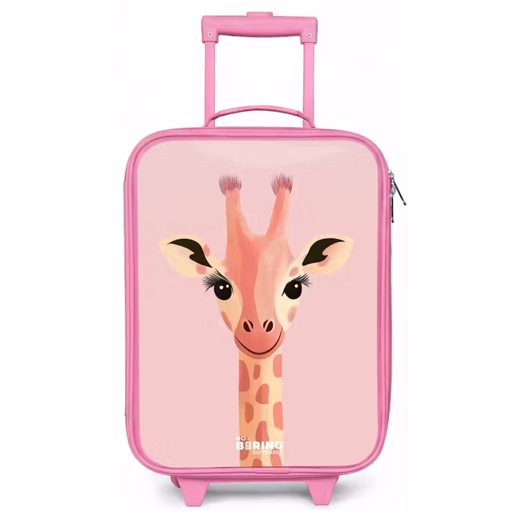 Kinderkoffer - Roze - Giraffe - Wimpers - Minimalistisch - Roze — 1
