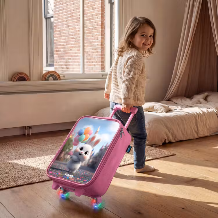Kinderkoffer - Roze - Konijn - Ballonnen — 3