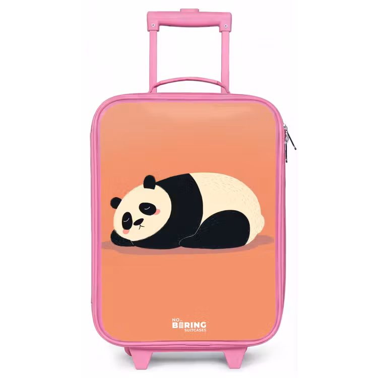 Kinderkoffer - Roze - Panda - Slapen - Oranje — 1