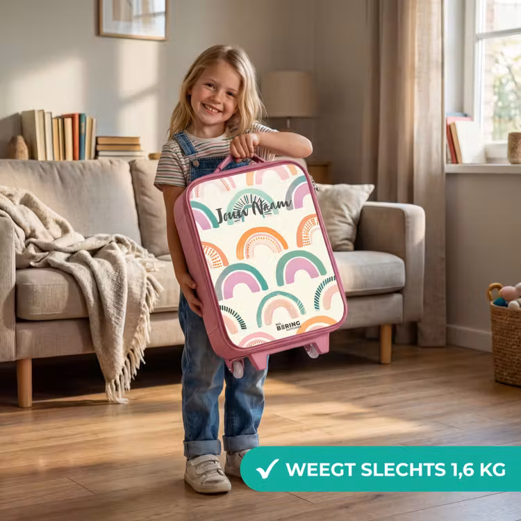 Kinderkoffer - Roze - Regenbogen — 2