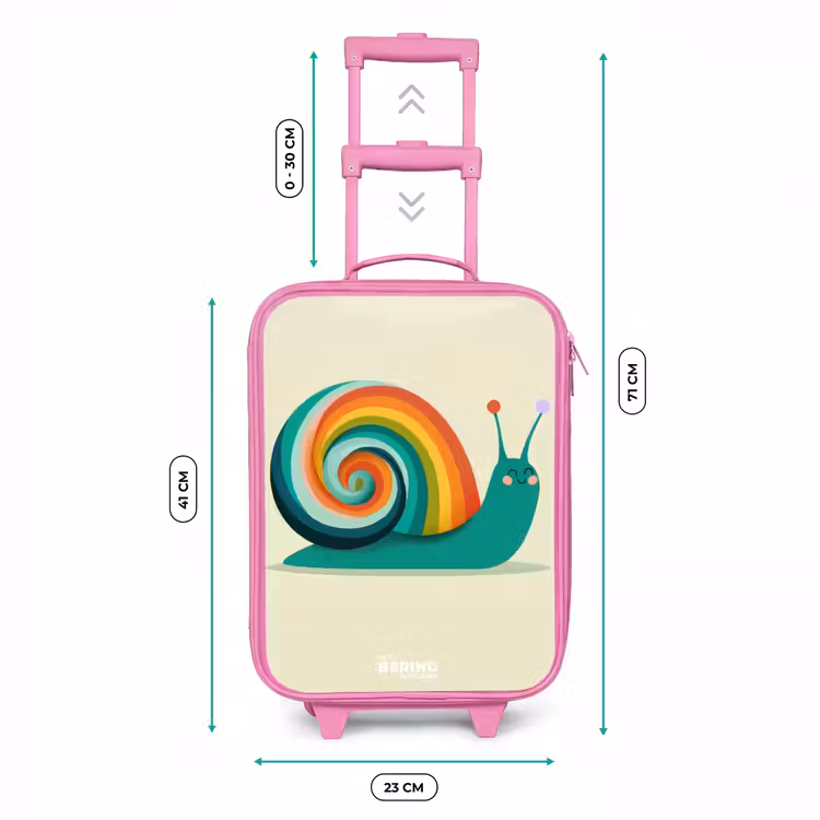 Kinderkoffer - Roze - Slak - Regenboog - Kleurrijk — 5