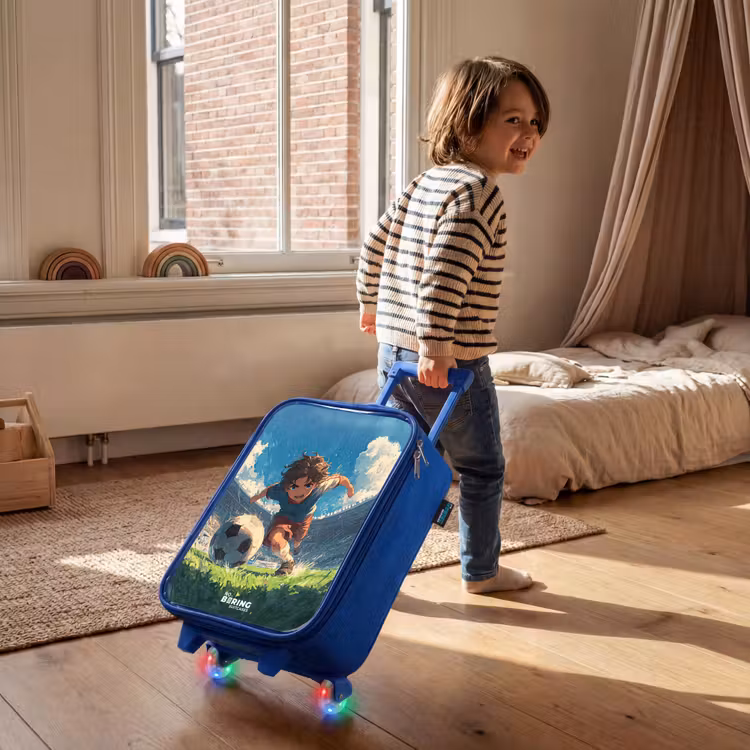 Kinderkoffer - Blauw - Stadion - Voetbal - Jongen — 3