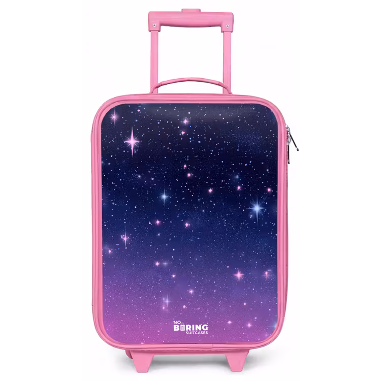 Kinderkoffer - Roze - Sterren - Galaxy - Blauw - Roze — 1