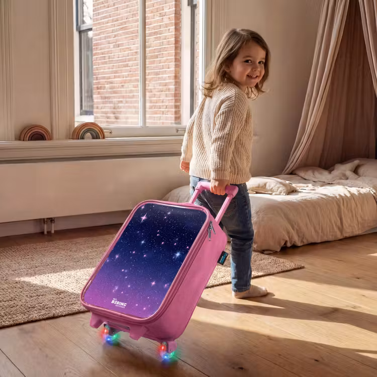 Kinderkoffer - Roze - Sterren - Galaxy - Blauw - Roze — 3