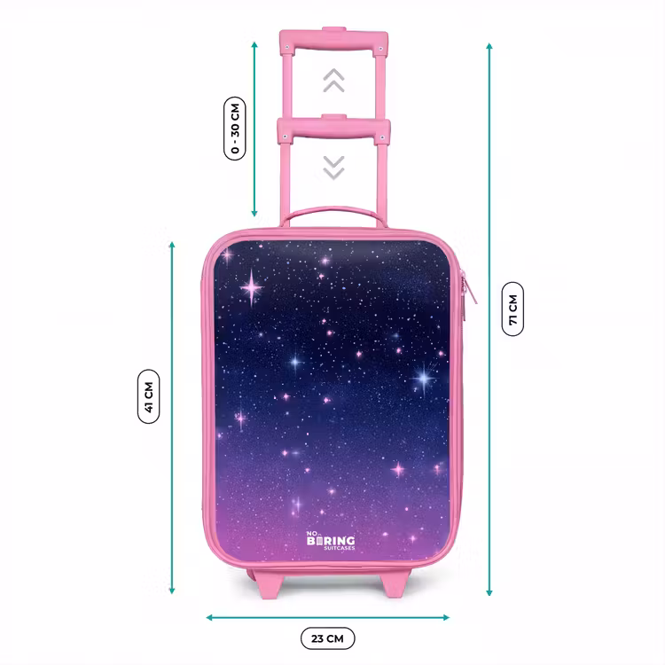 Kinderkoffer - Roze - Sterren - Galaxy - Blauw - Roze — 5