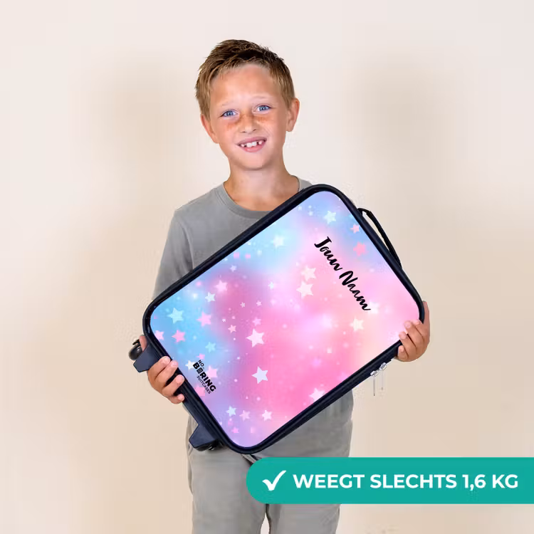 Kinderkoffer - Sterren - Roze - Blauw — 3