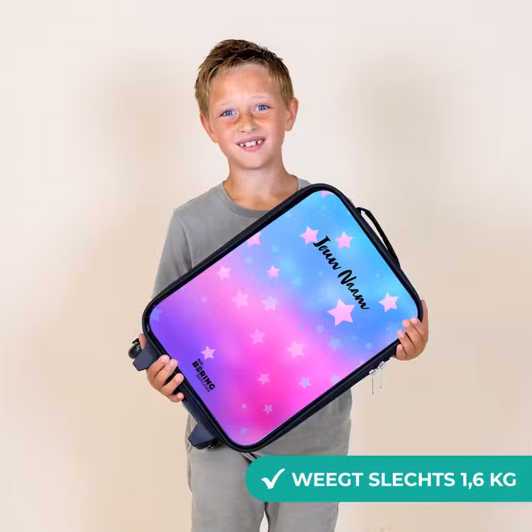 Kinderkoffer - Sterren - Roze - Blauw — 3