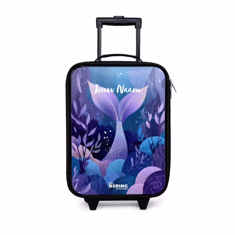 Kinderkoffer - Zeemeermin - Onderwater - Paars - Blauw — 1