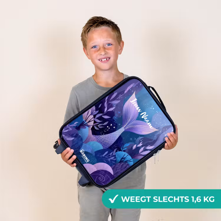 Kinderkoffer - Zeemeermin - Onderwater - Paars - Blauw — 3