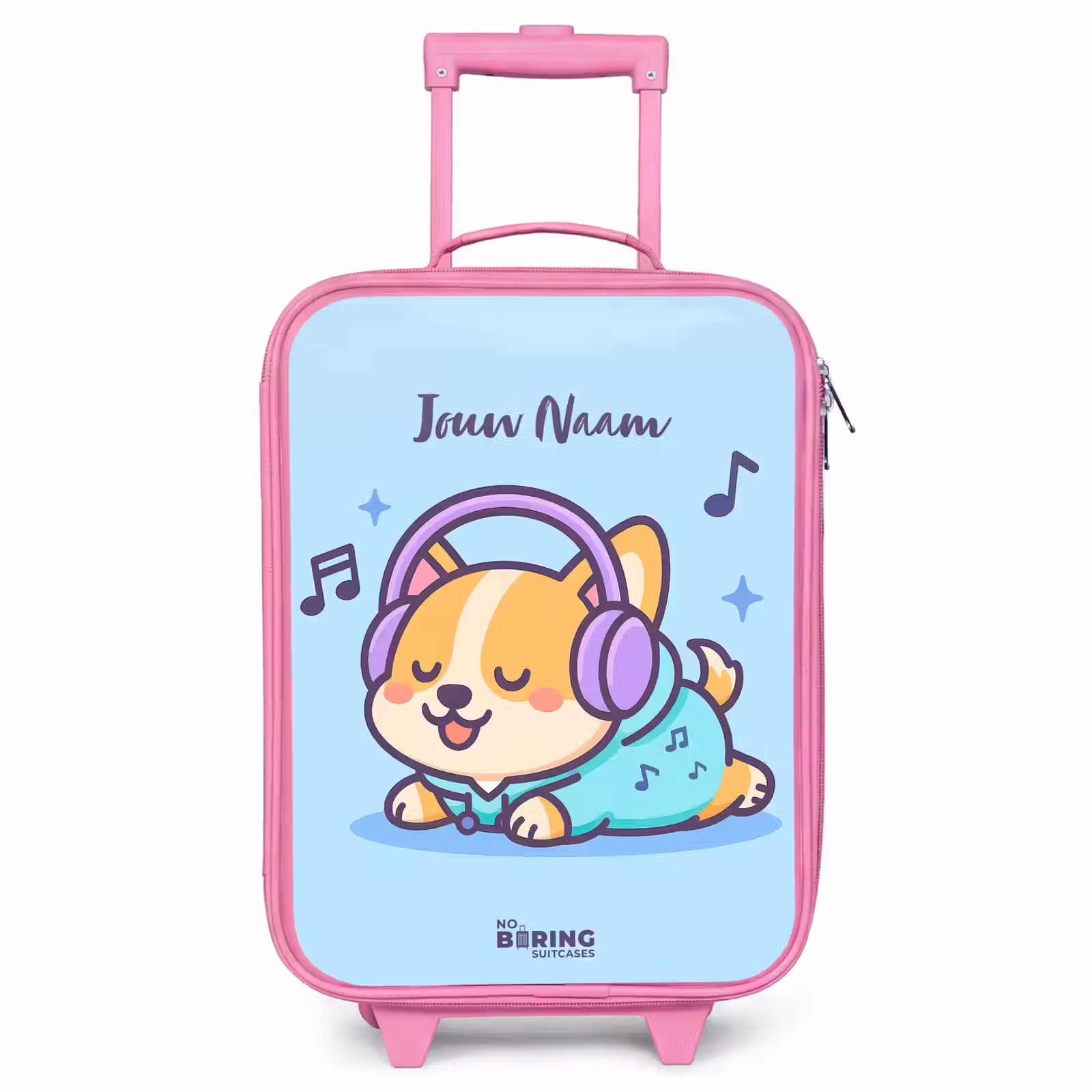 Kinderkoffer - Roze - Kawai - Hond - Muziek — 1