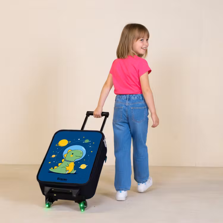Kinderkoffer - Dino - Planeet - Ster - Blauw — 2