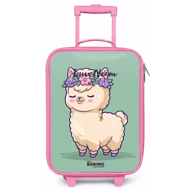 Kinderkoffer - Roze - Kawai - Alpaca - Groen — 1