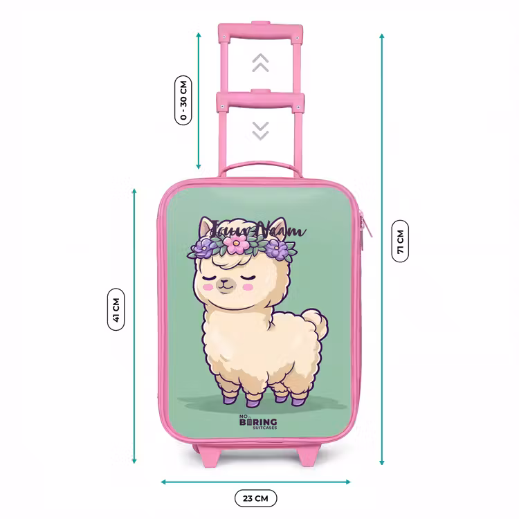 Kinderkoffer - Roze - Kawai - Alpaca - Groen — 5