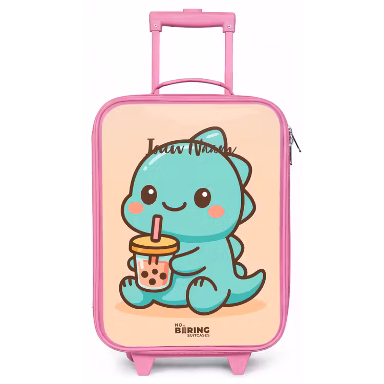 Kinderkoffer - Roze - Kawai - Dino - Bubbletea — 1