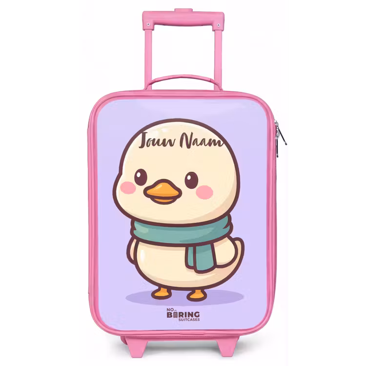 Kinderkoffer - Roze - Kawai - Eend - Sjaal — 1