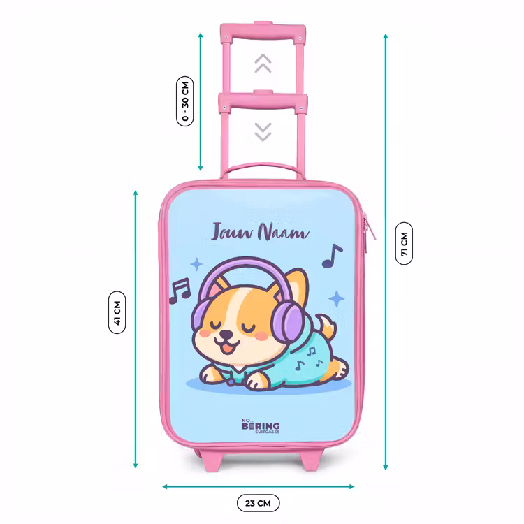 Kinderkoffer - Roze - Kawai - Hond - Muziek — 5