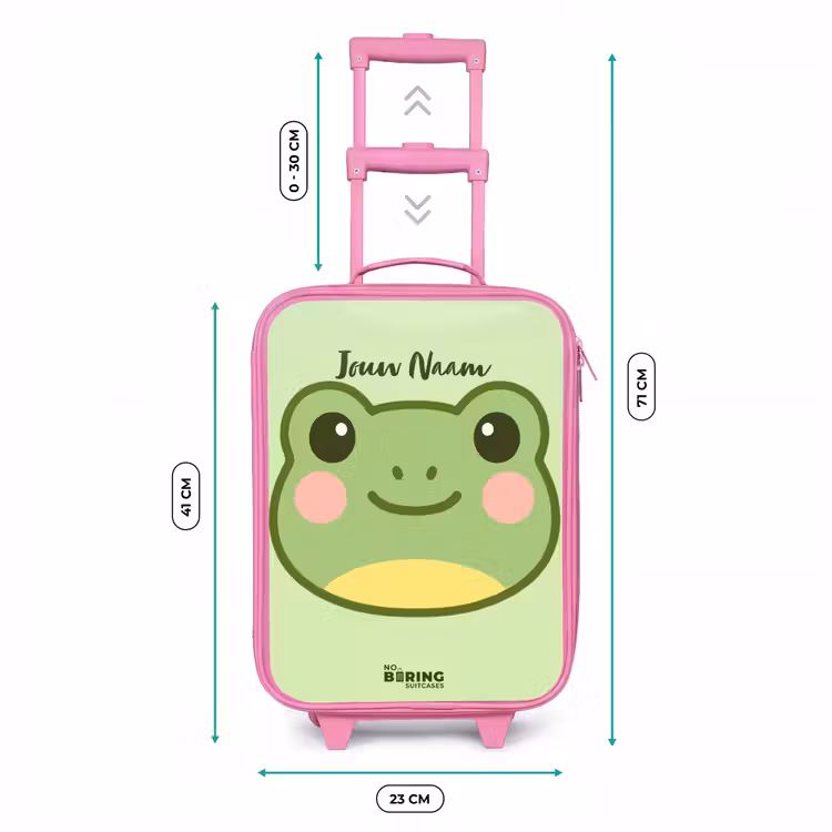 Kinderkoffer - Roze - Kawai - Kikker - Groen — 5