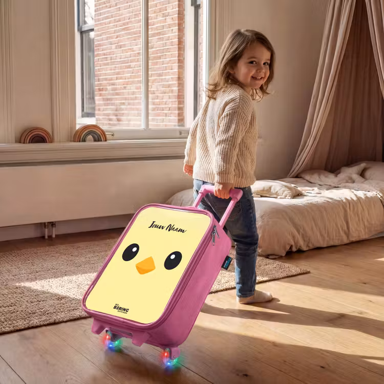 Kinderkoffer - Roze - Kawai - Kuiken - Geel — 3