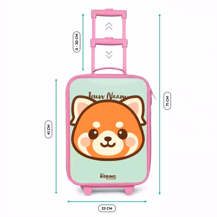 Kinderkoffer - Roze - Kawai - Rode panda - Groen — 5