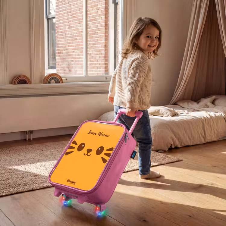 Kinderkoffer - Roze - Kawai - Tijger - Oranje — 3