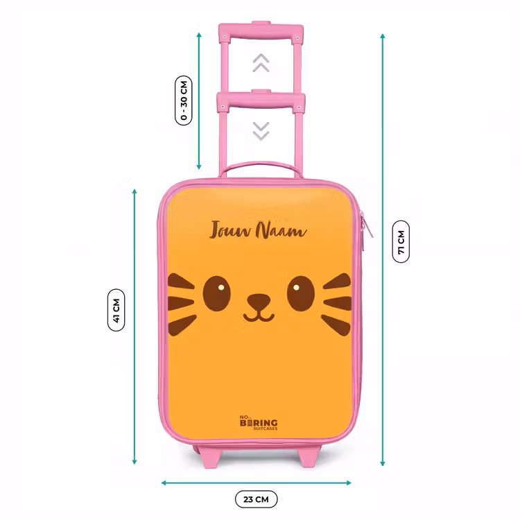 Kinderkoffer - Roze - Kawai - Tijger - Oranje — 5