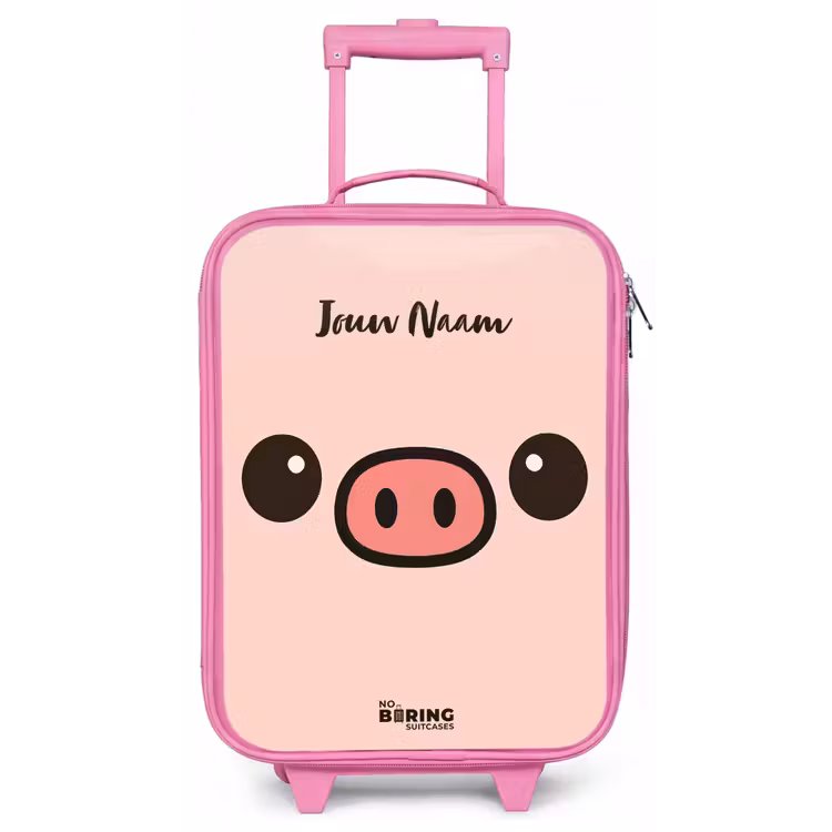 Kinderkoffer - Roze - Kawai - Varken - Roze — 1