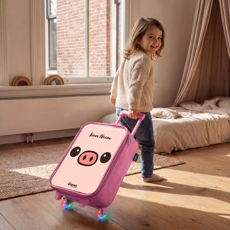 Kinderkoffer - Roze - Kawai - Varken - Roze — 3