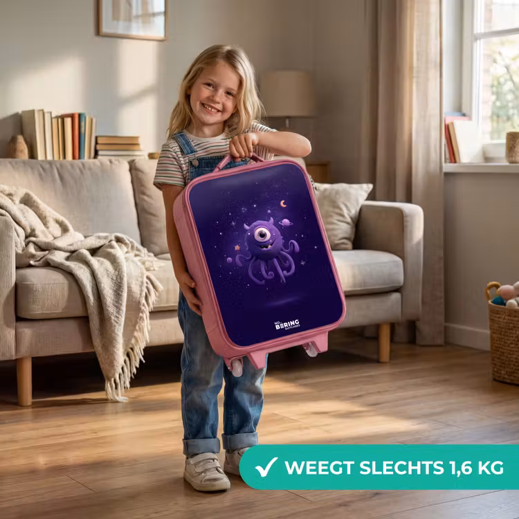 Kinderkoffer - Roze - Kosmisch tentakelmonster — 2