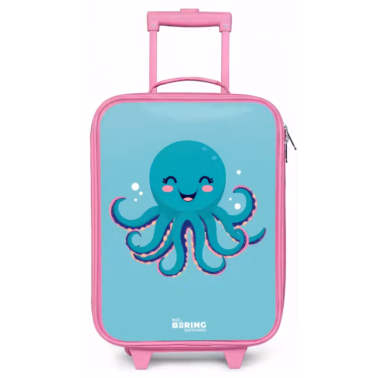 Kinderkoffer - Roze - Octopus - Water - Blauw — 1