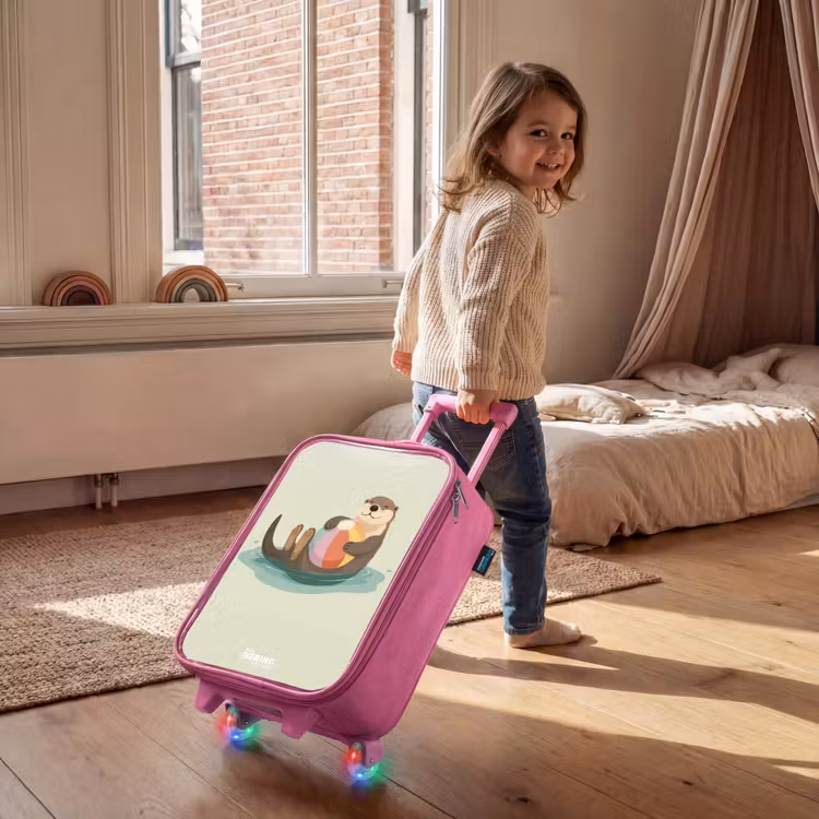 Kinderkoffer - Roze - Otter - Strandbal - Water — 3