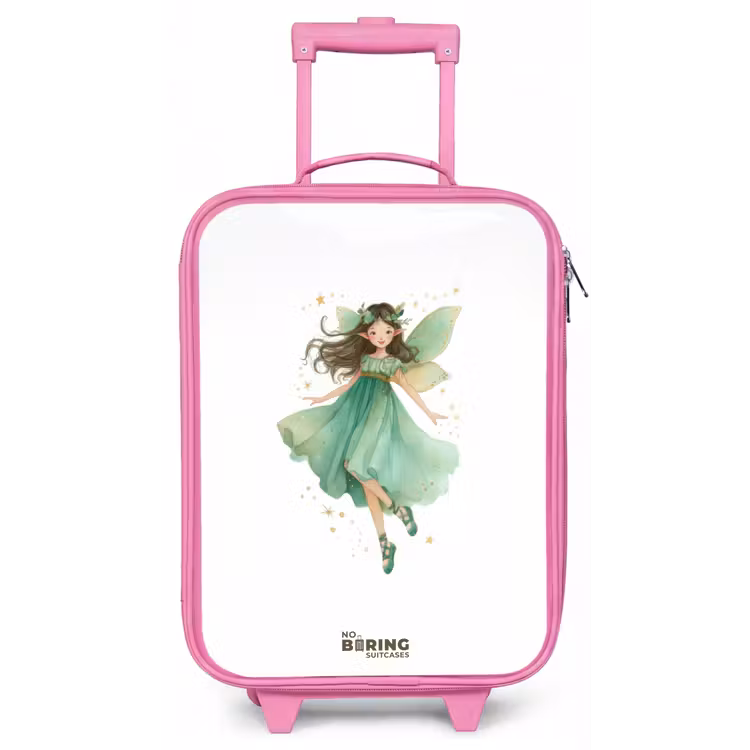 Kinderkoffer - Roze - Zwevende groene elf — 1