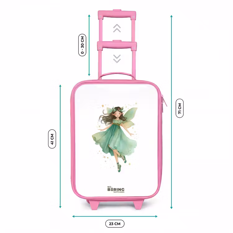 Kinderkoffer - Roze - Zwevende groene elf — 5