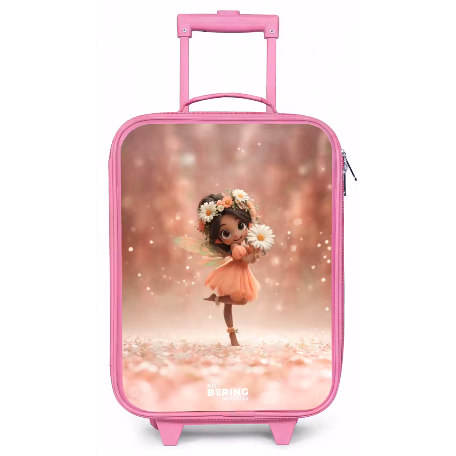 Kinderkoffer - Roze - Fee met madeliefjes — 1
