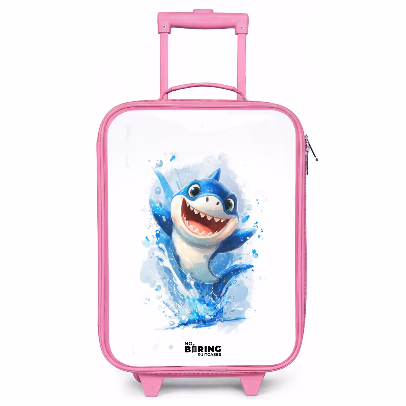 Kinderkoffer - Roze - Haai - Tanden - Water — 1