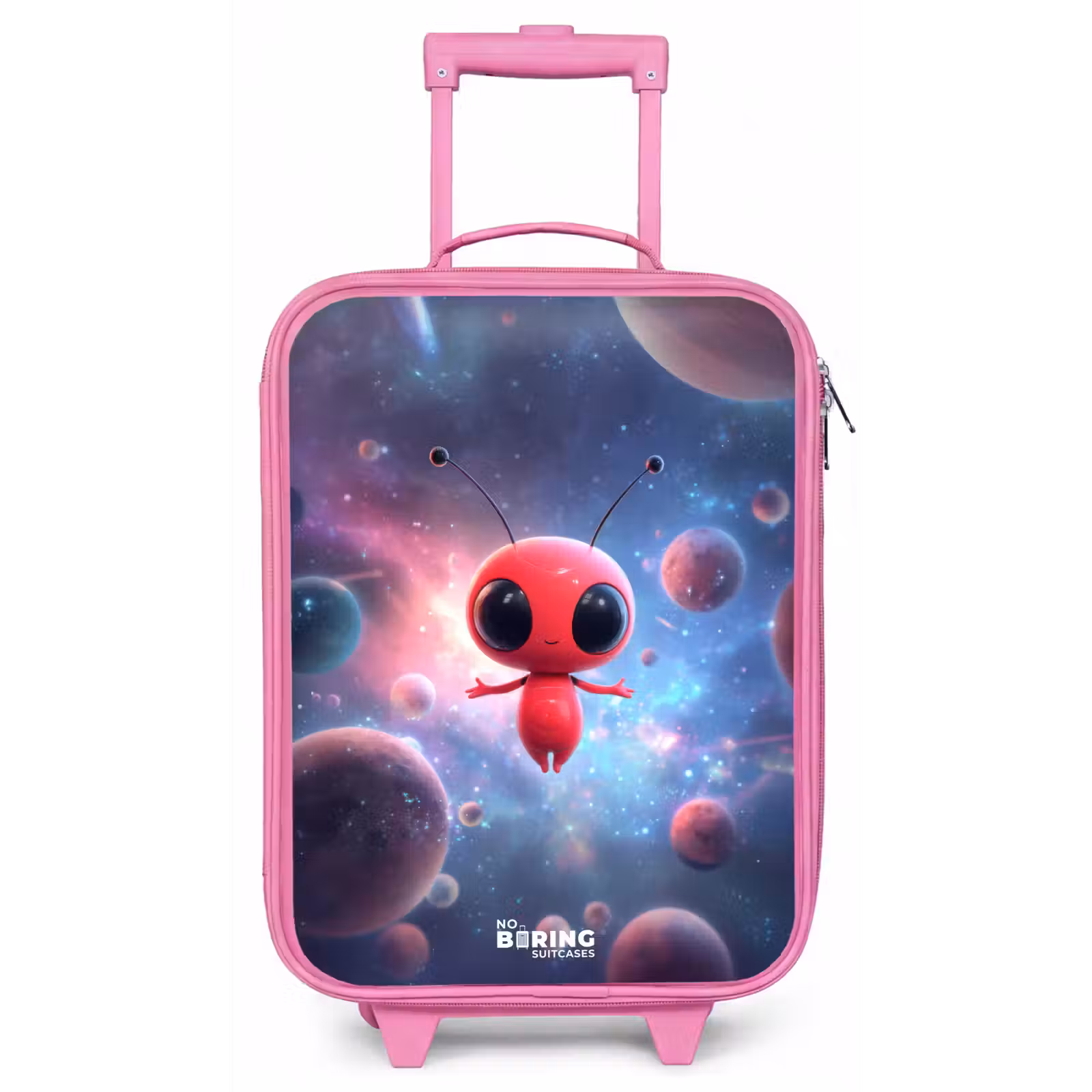Kinderkoffer - Roze - Rood Ruimtewezen in Kosmische Dans — 1