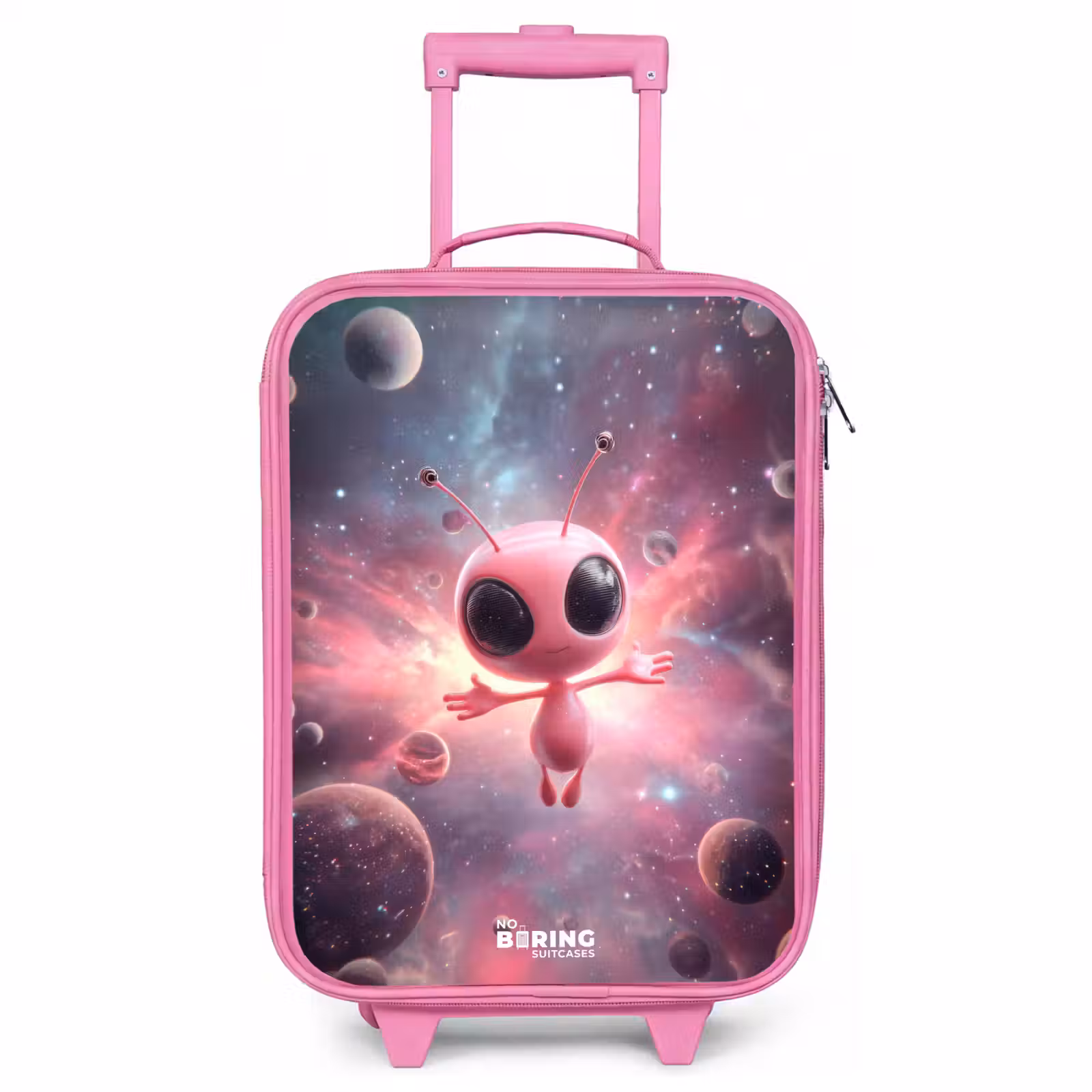 Kinderkoffer - Roze - Roze Alien in Sterrennevel — 1