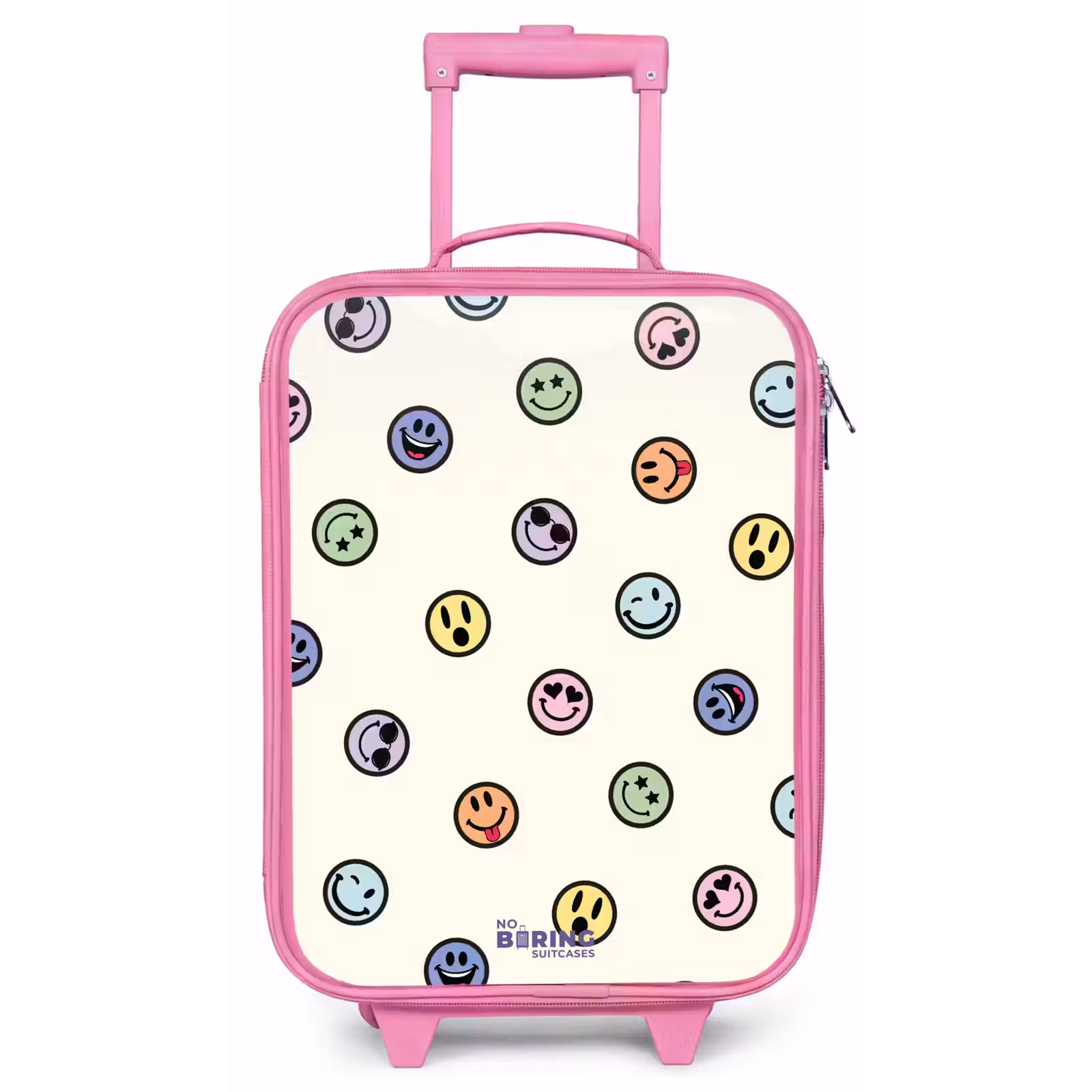 Kinderkoffer - Roze - Speelse smiley-mix — 1