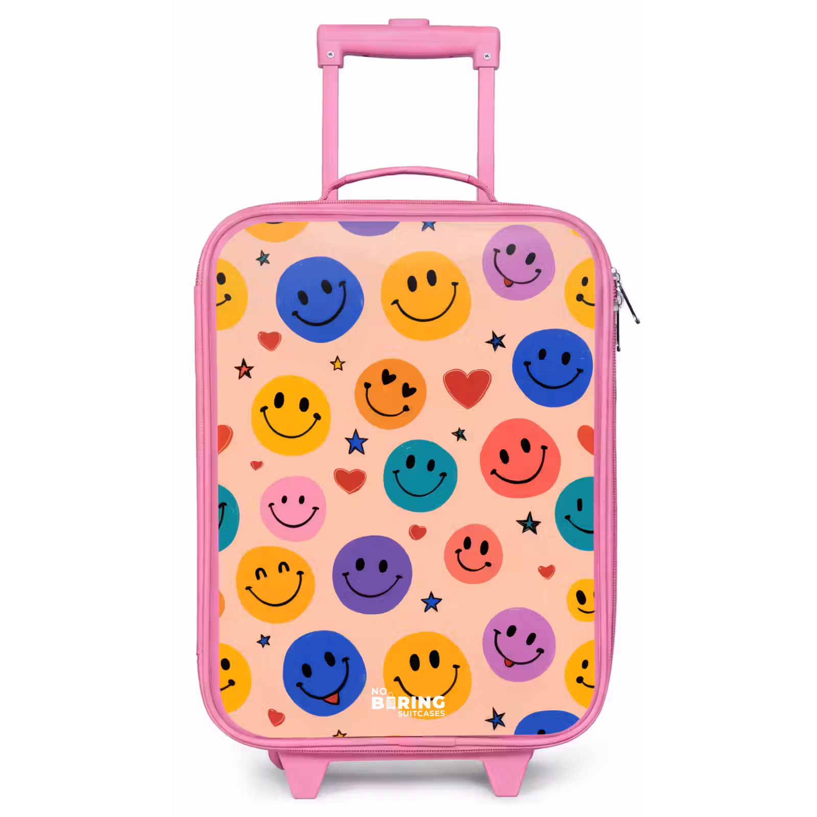 Kinderkoffer - Roze - Vrolijk Smiley-patroon — 1