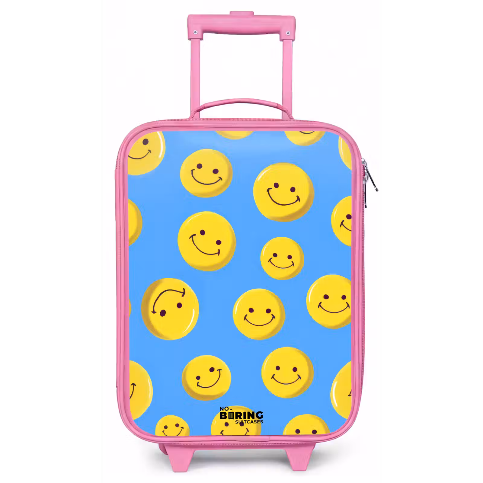Kinderkoffer - Roze - Vrolijke smileyregen — 1