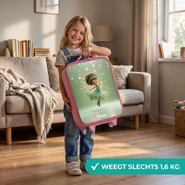 Kinderkoffer - Roze - Dansende fee in groen licht — 2