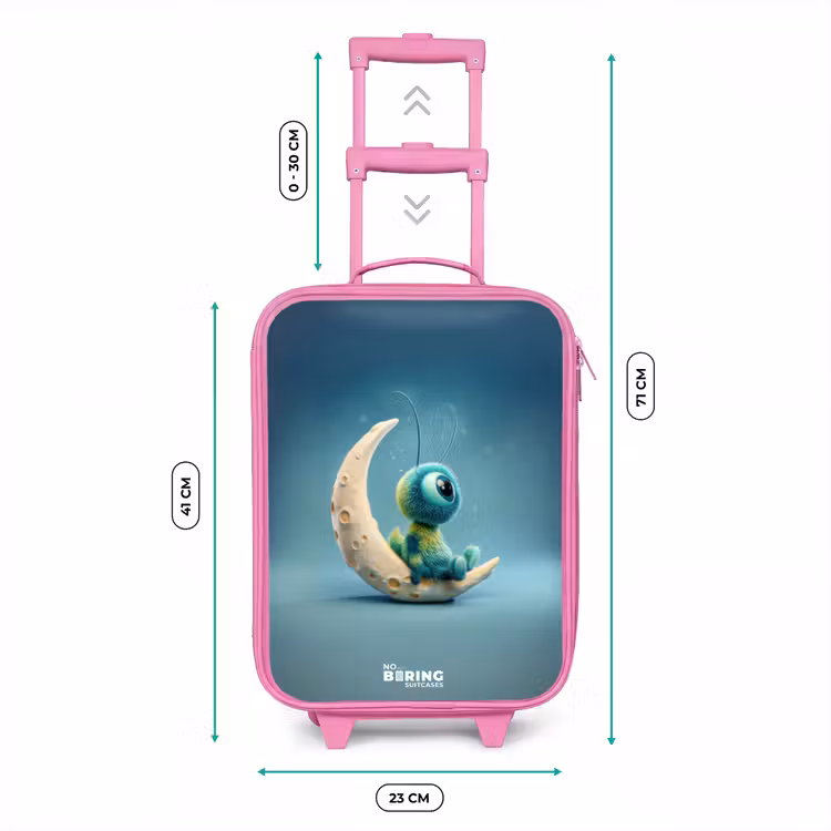 Kinderkoffer - Roze - Dromerig Wezentje op de Maan — 5