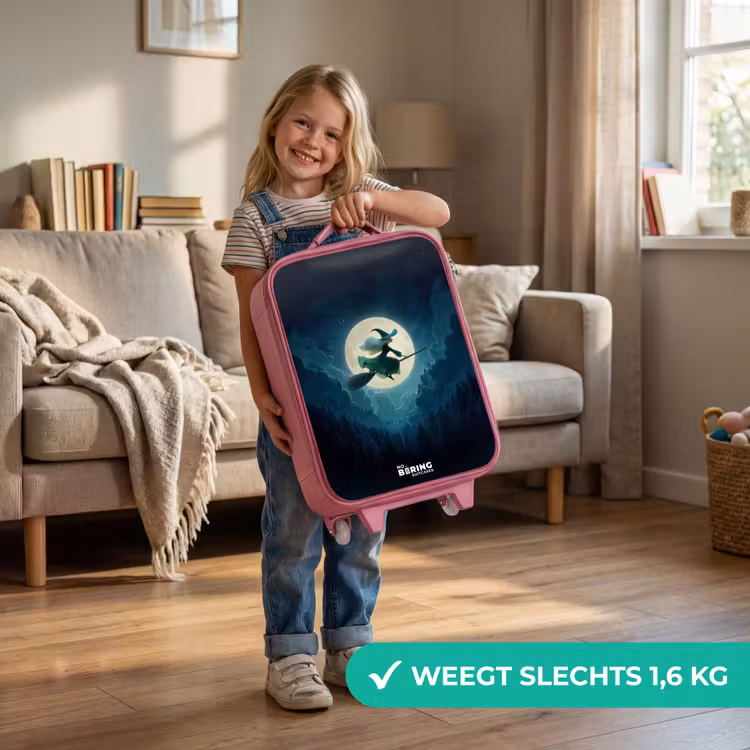 Kinderkoffer - Roze - Heks in Maanlichtvlucht — 2