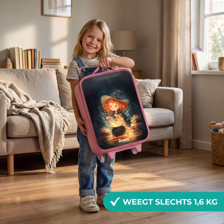 Kinderkoffer - Roze - Heks met Sprankelende Toverdrank — 2
