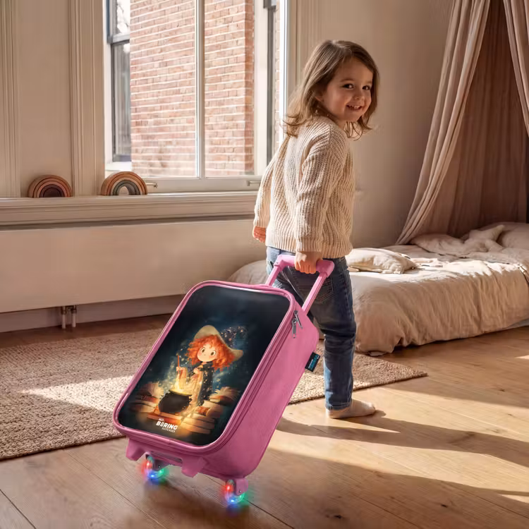 Kinderkoffer - Roze - Heks met Sprankelende Toverdrank — 3