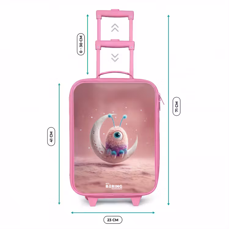 Kinderkoffer - Roze - Maanwip met Pluizig Wezentje — 5