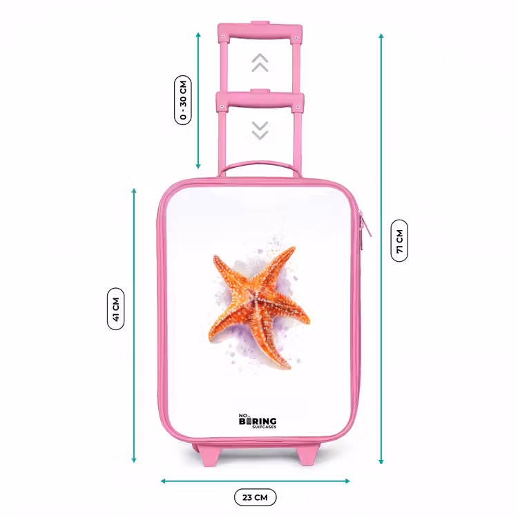 Kinderkoffer - Roze - Oranje Zeester Illustratie — 5