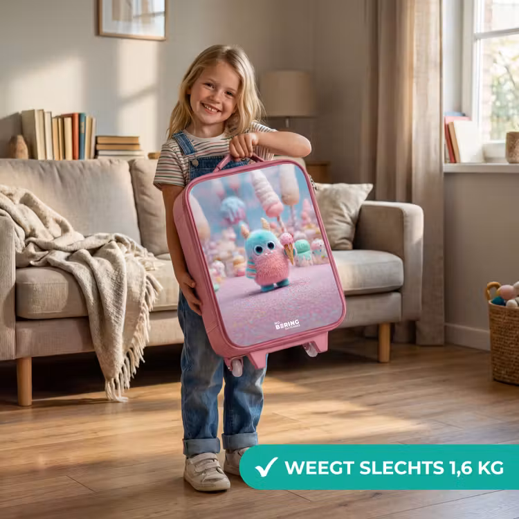Kinderkoffer - Roze - Zoet Monstersnoep Avontuur — 2