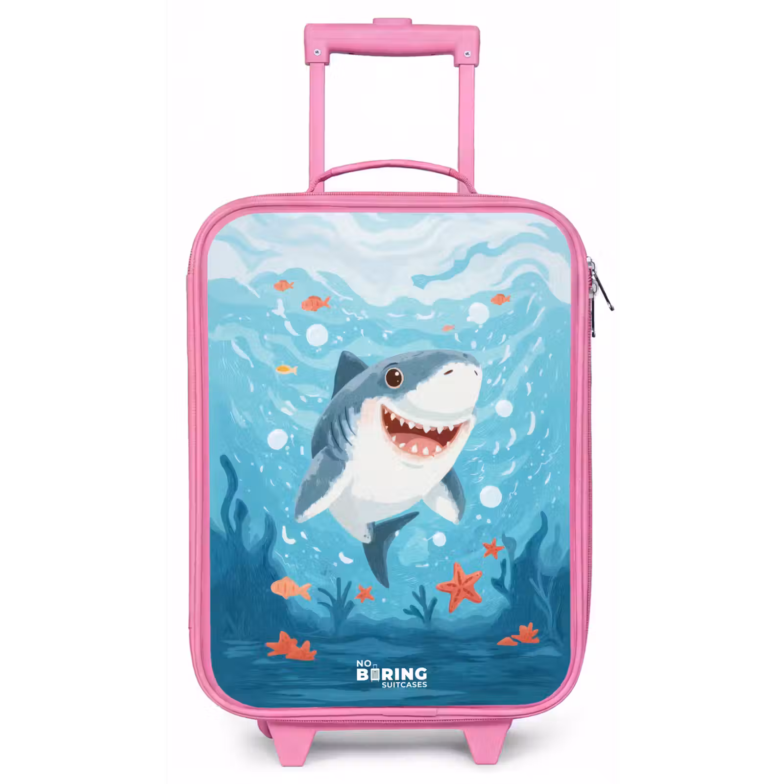 Kinderkoffer - Roze - Haai - Water - Zee — 1